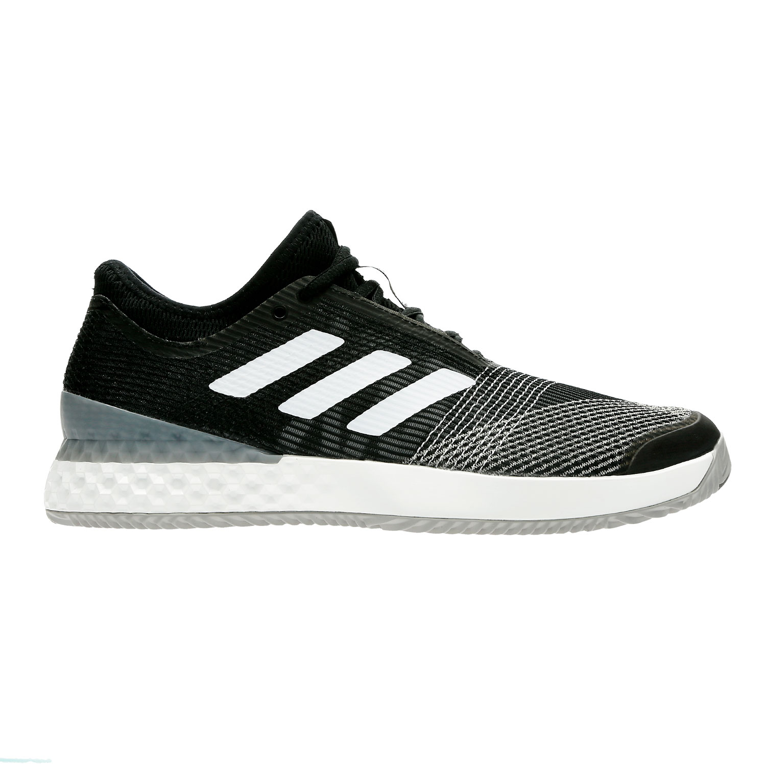 adidas Adizero Ubersonic 3.0 Clay Men's Shoes - Black/White