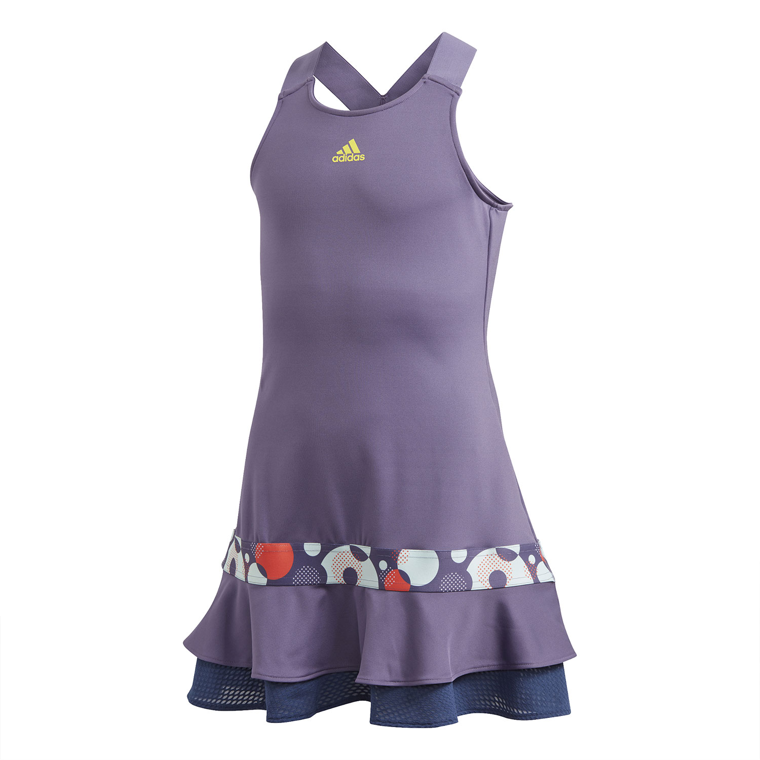 adidas Frill Vestito da Tennis Bambina - Tech Purple