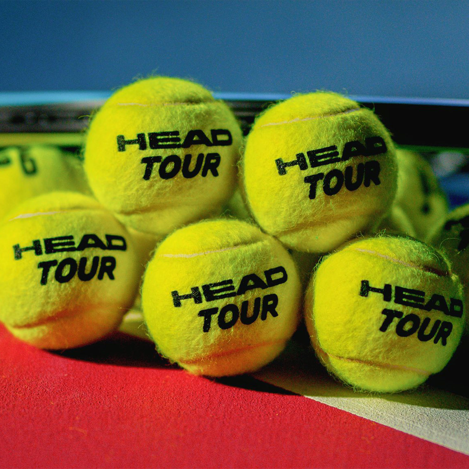 Head Tour Tubo de 4 Pelotas de Tenis 