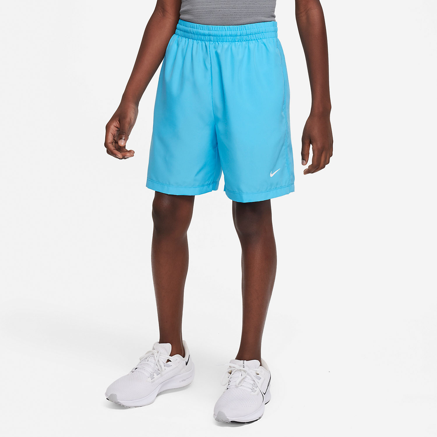Nike Dri-FIT Icon 6in Boy's Tennis Shorts - Baltic Blue/White
