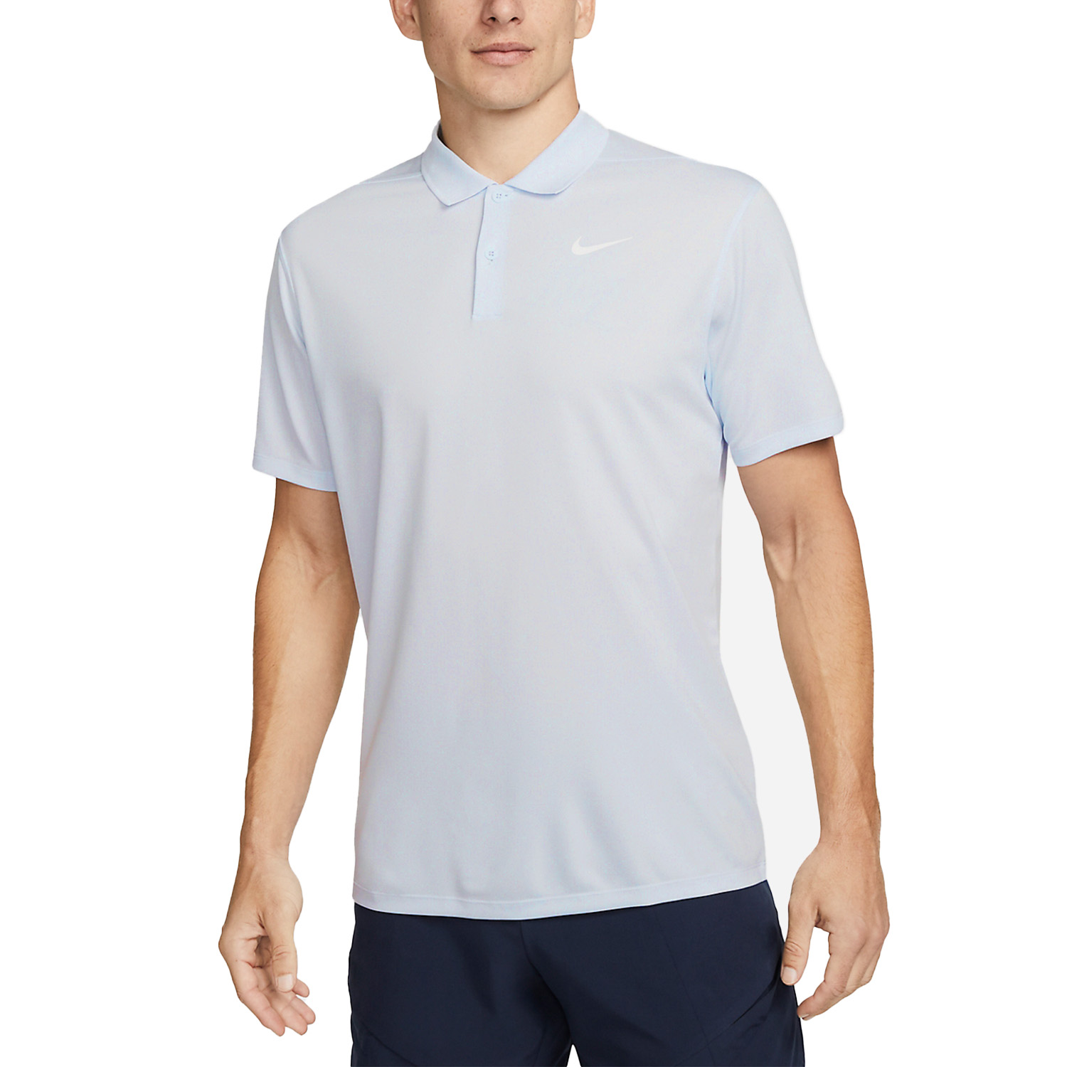 Nike Dri-FIT Classic Men's Tennis Polo - Football Grey/White