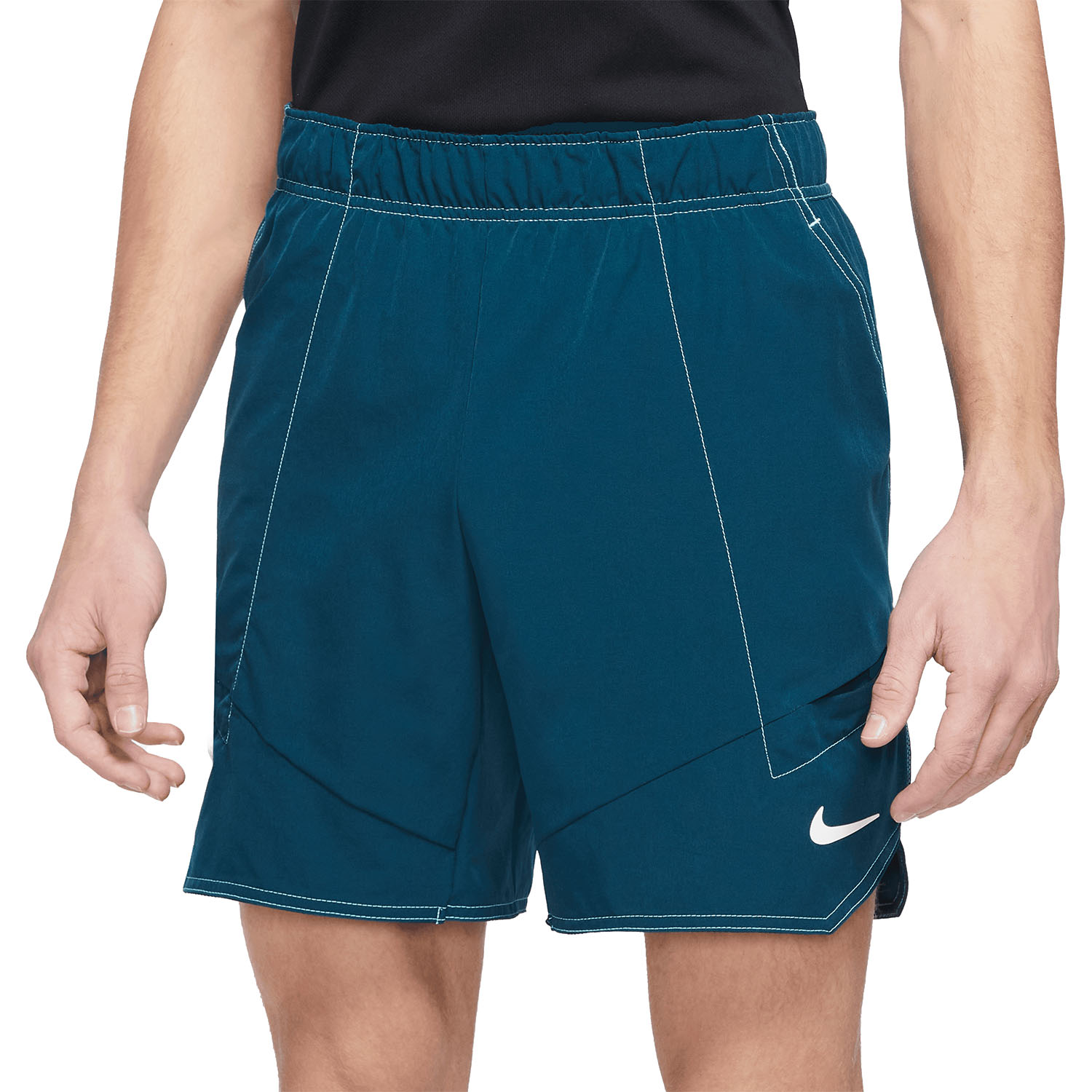 Nike Dri-FIT Advantage 7in Men's Tennis Shorts - Alabaster/Black