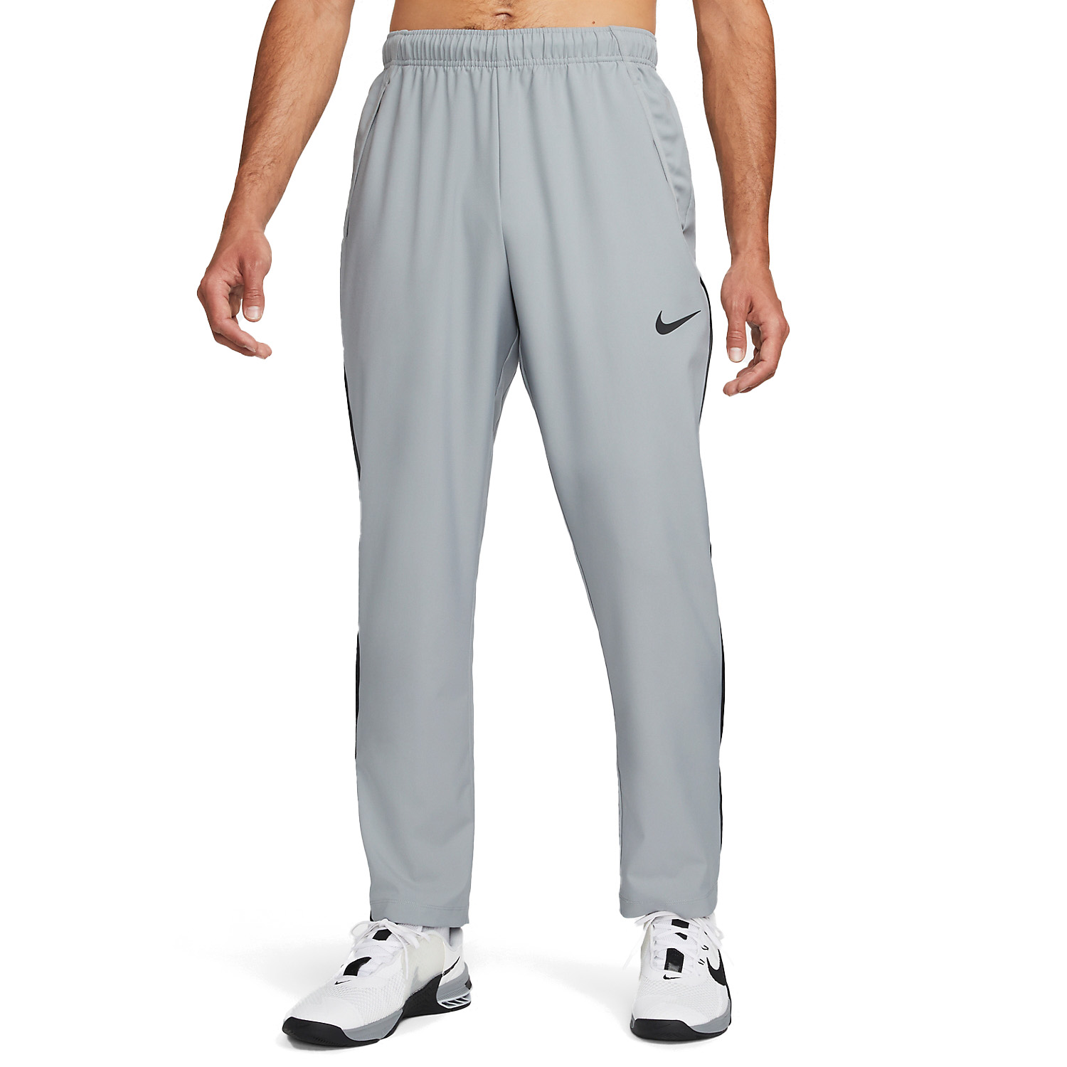 Nike Dri-FIT Team Men's Tennis Pants - Black/White