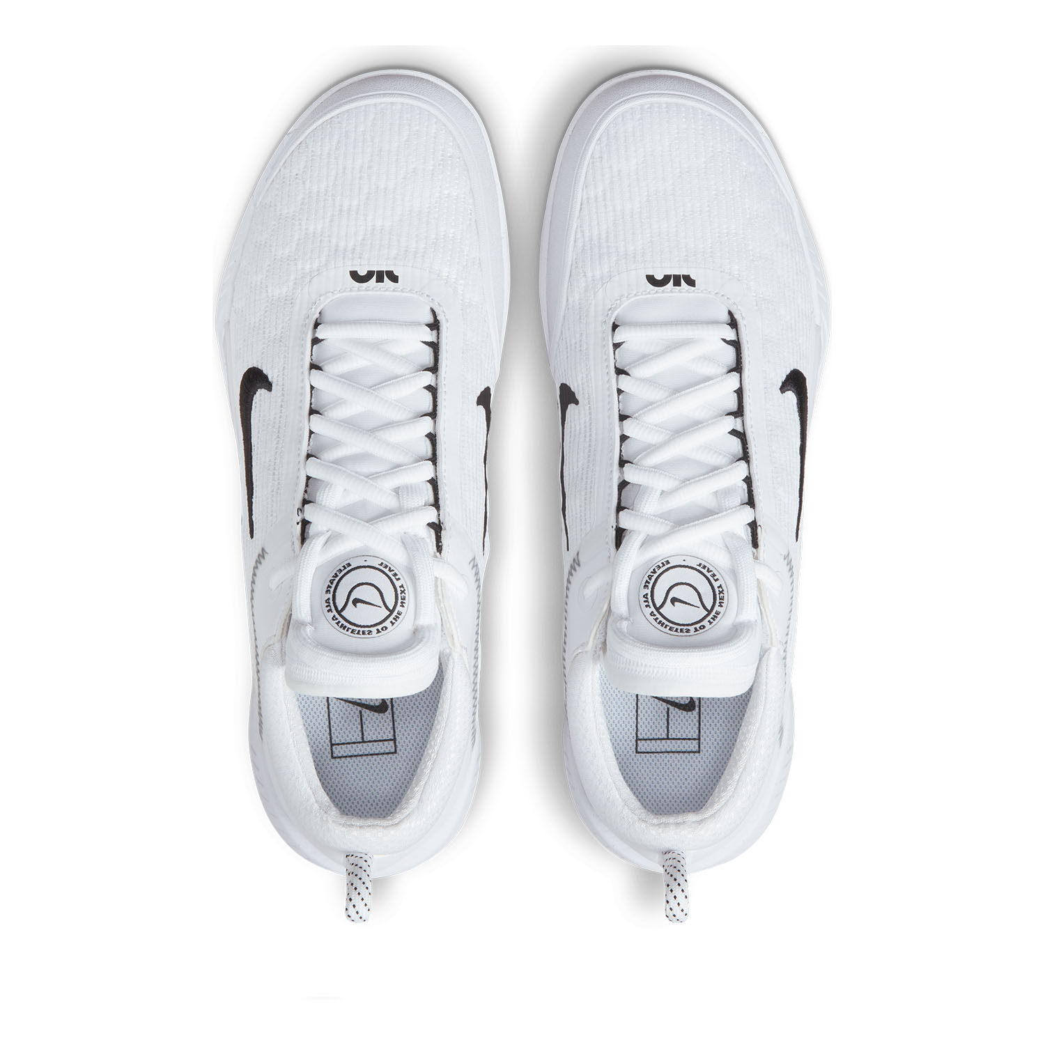 Nike Court Zoom NXT HC Men's Tennis Shoes - White/Black