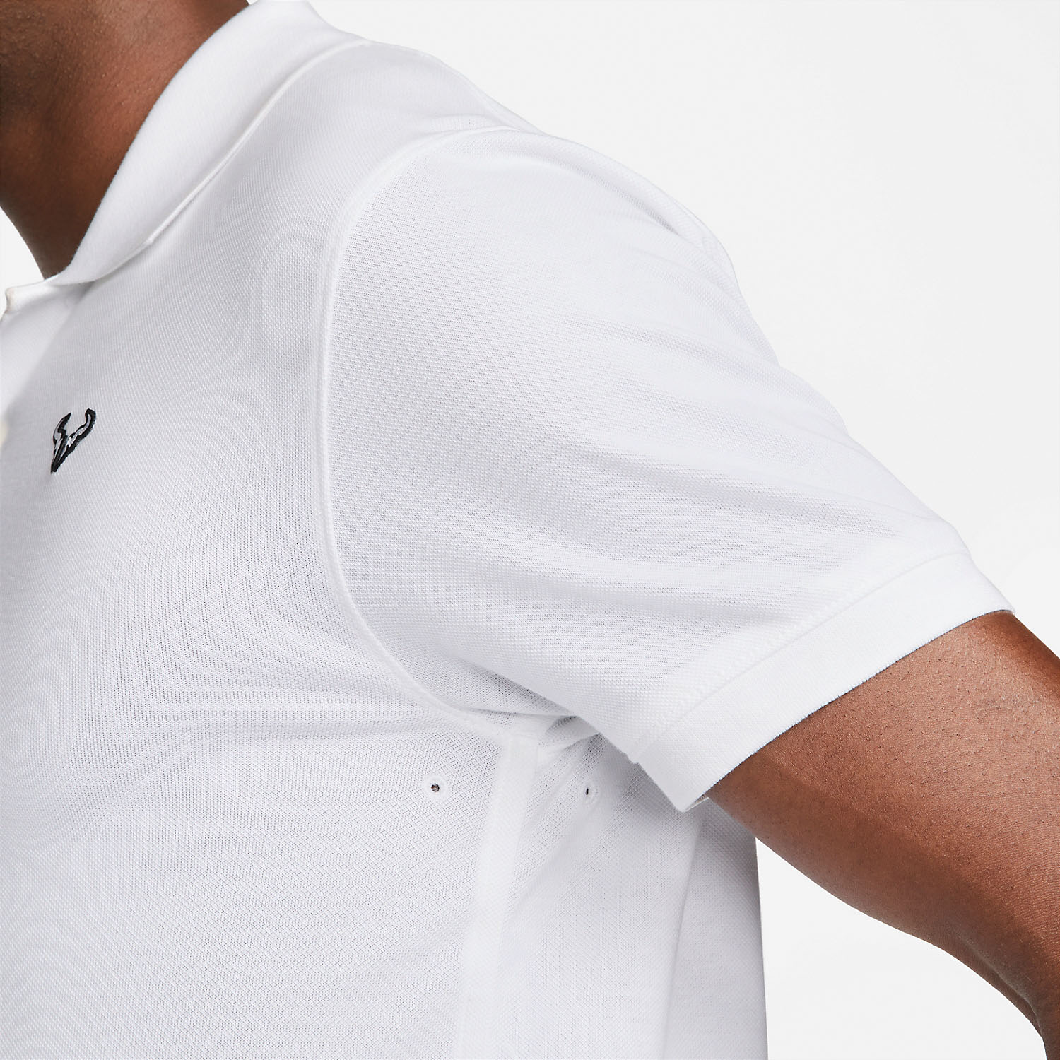 Nike Rafa Logo Men's Tennis Polo - White/Black
