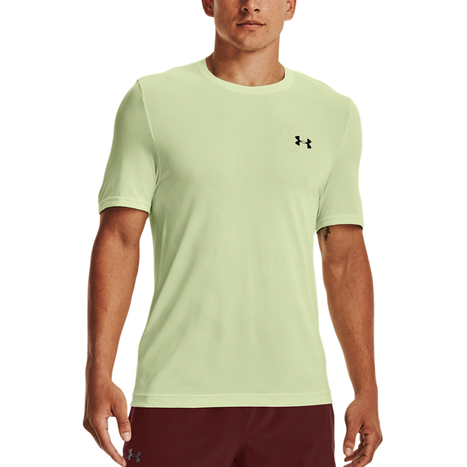 Automáticamente gemelo Kosciuszko Under Armour Seamless Camiseta de Tenis Hombre - Phosphor Green