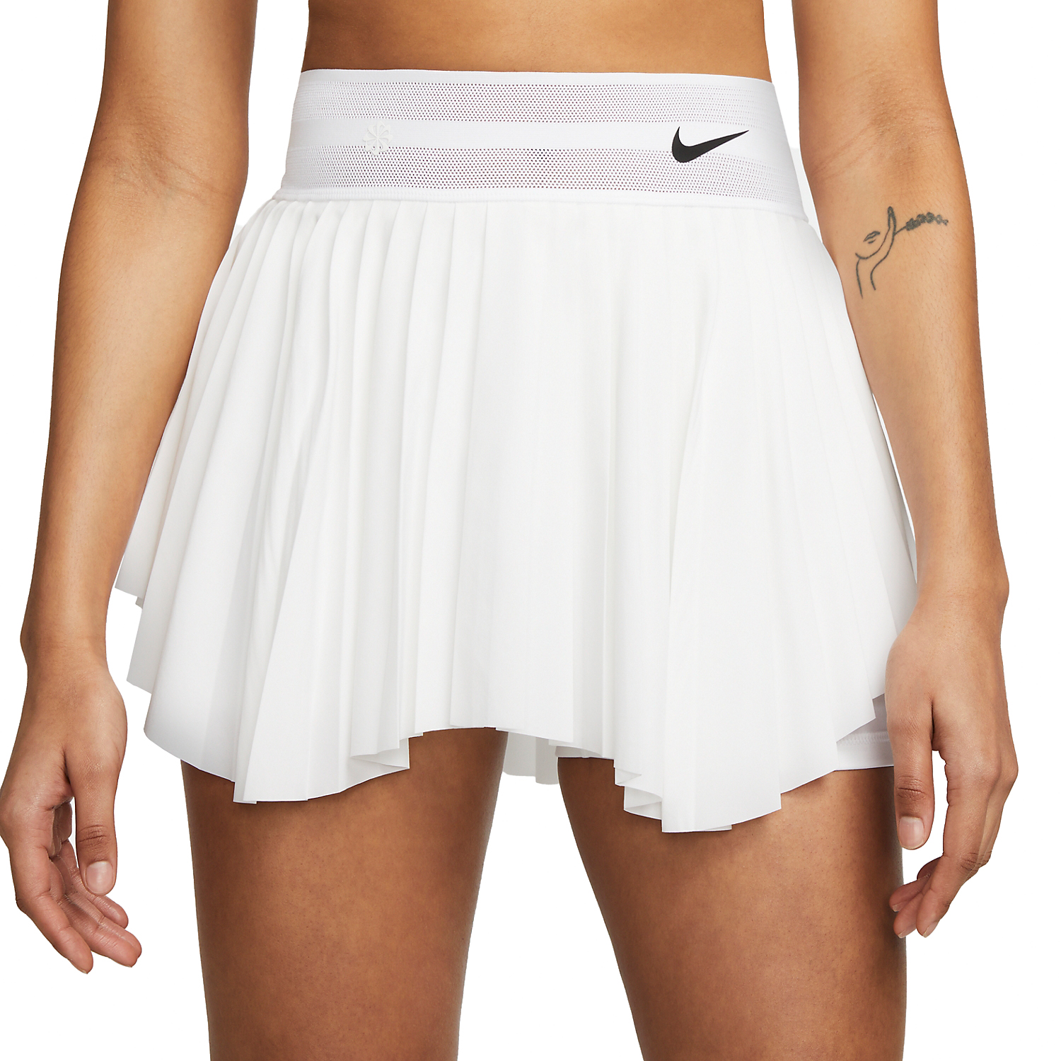Nike Court Dri-FIT Slam Women's Tennis Skirt - White/Black