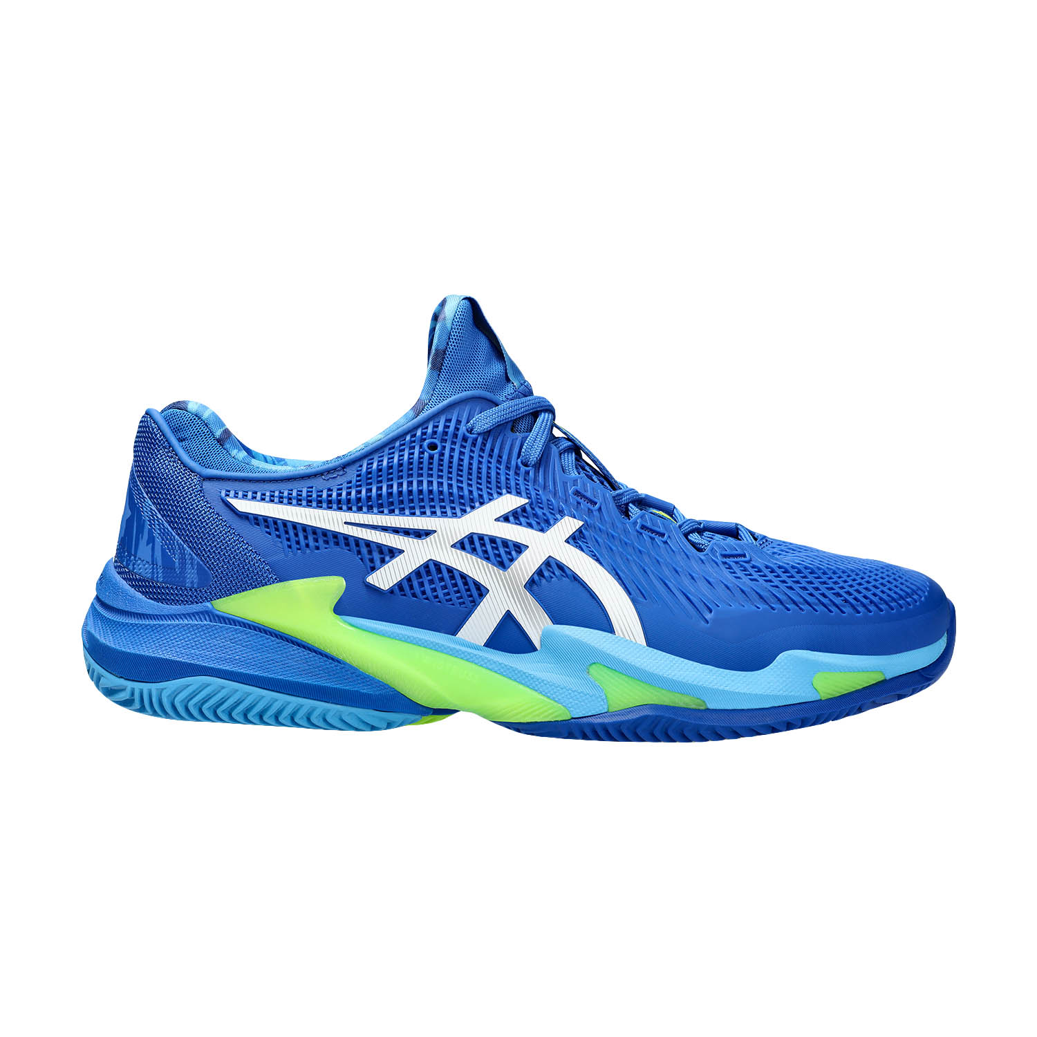 Asics Court FF 3 Novak Clay Men's Tennis Shoes - Tuna Blue/White