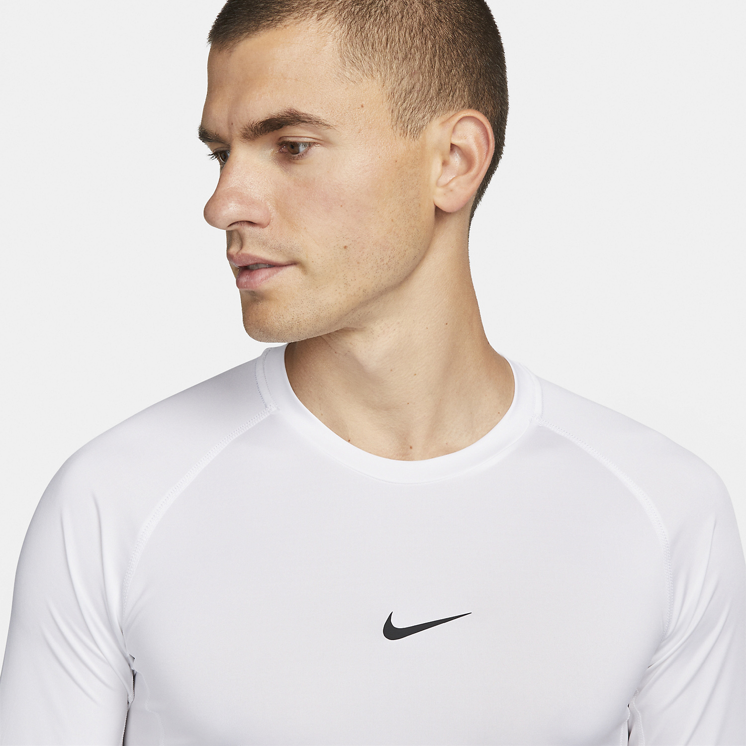 Nike Dri-FIT Pro Men's Tennis Shirt - White/Black