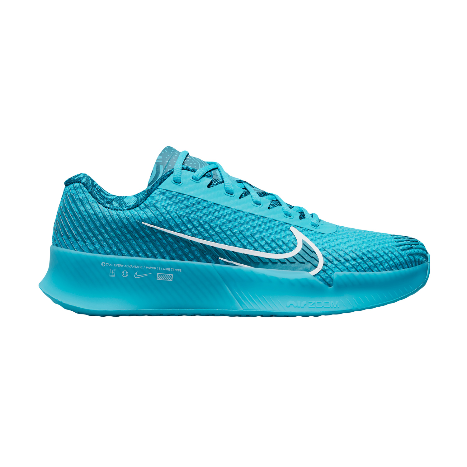 Nike Court Air Zoom Vapor 11 HC Men's Tennis Shoes - Teal Nebula