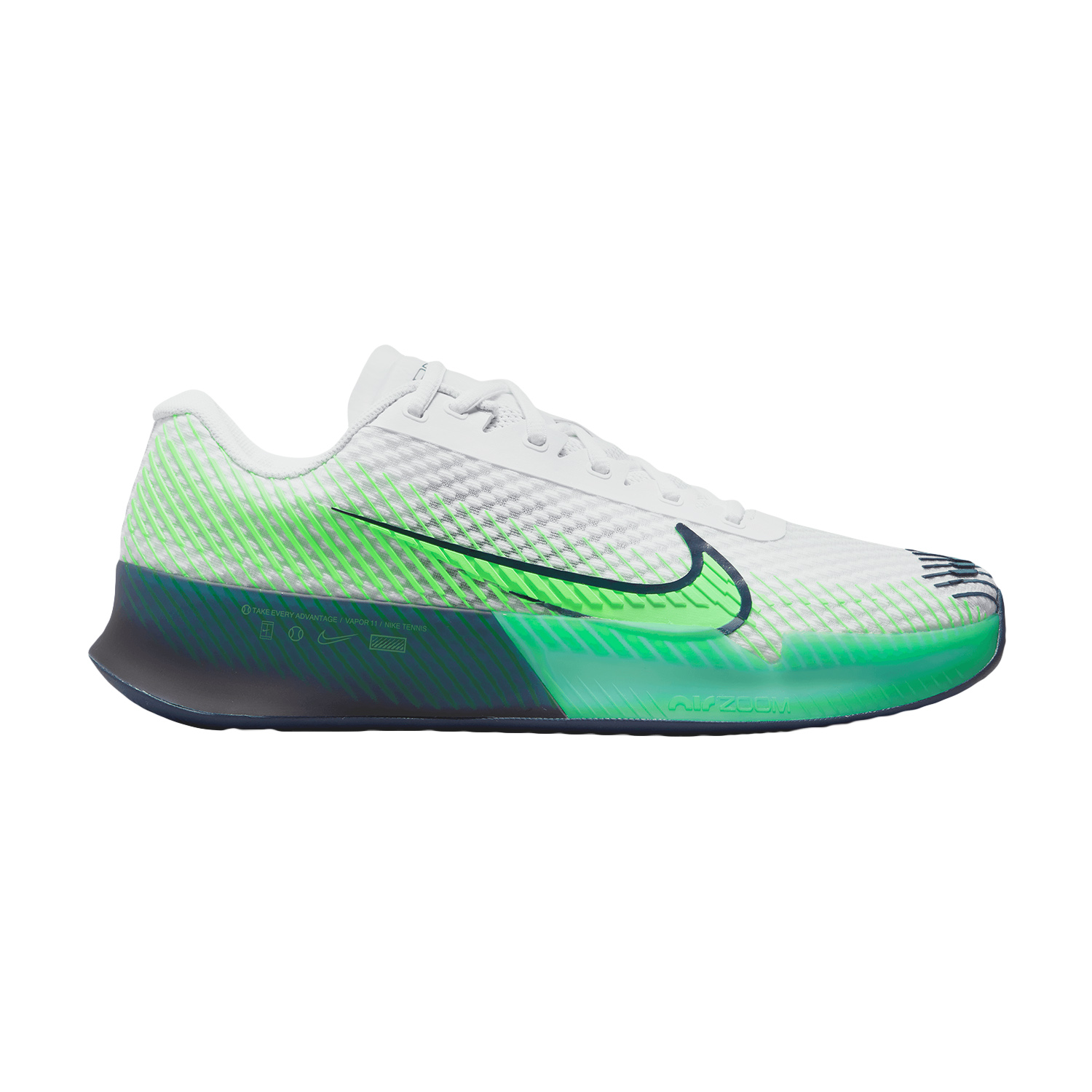 Nike Court Air Zoom Vapor 11 Clay Men's Tennis Shoes - White