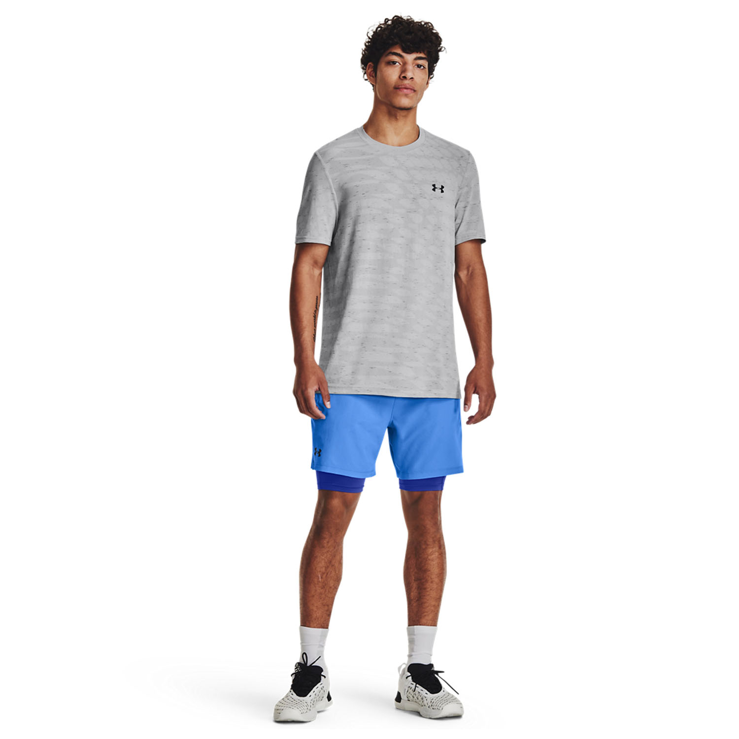 Under Armour Seamless Novelty Men's Tennis T-Shirt - Mod Gray