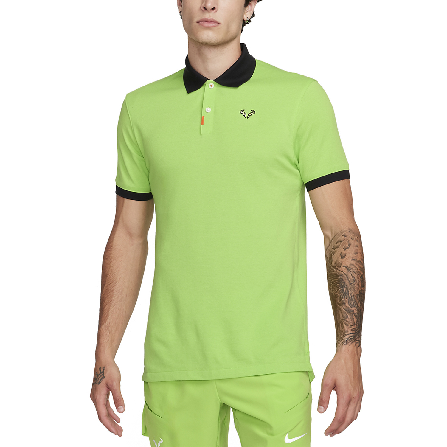 Nike Rafa Logo Men's Tennis Polo - Black/White