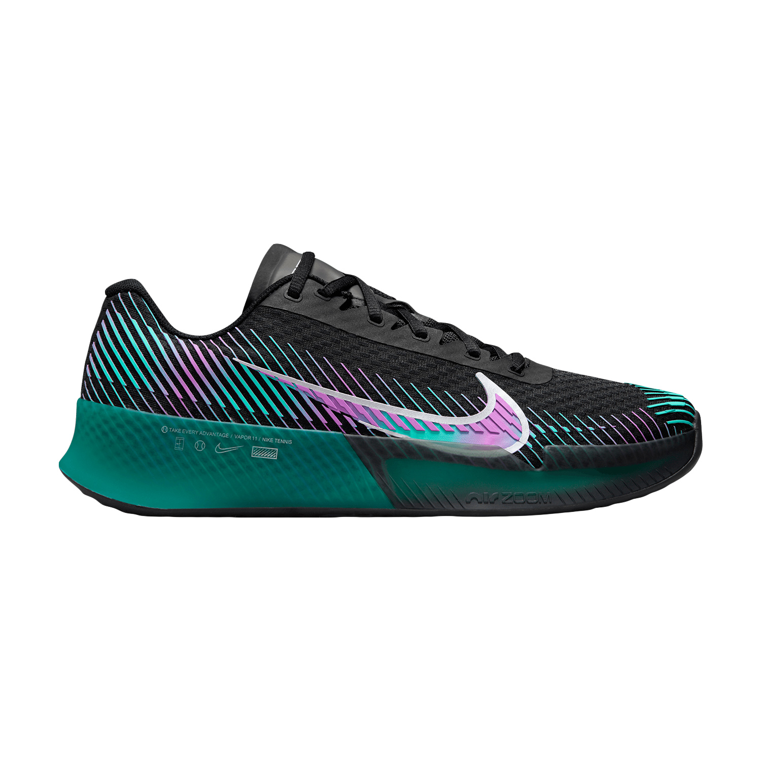 Nike Court Air Zoom Vapor 11 HC Men's Tennis Shoes - Black
