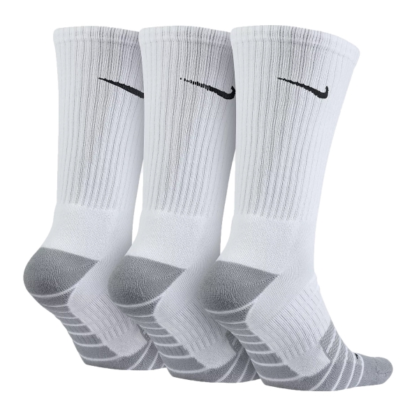 Nike Dry Cushion Crew x Calcetines de Tenis - White/Grey