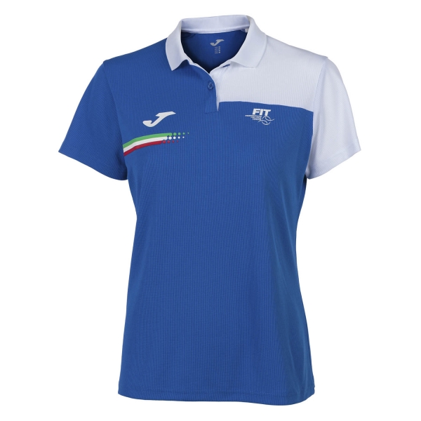 Top e Maglie Girl Joma Joma FIT Italy Polo Girl  Blue  Blue FIT901404702