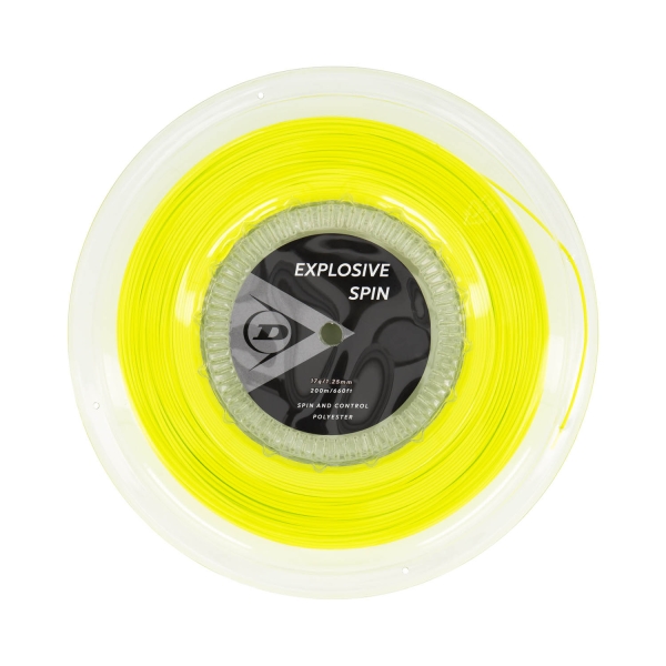 Corda Monofilamento Dunlop Explosive Spin 1.25 Matassa 200 m  Yellow 10299201