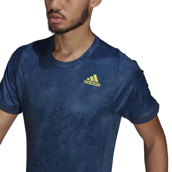 navy Tennis Mens Freelift - adidas Primeblue crew T-Shirt