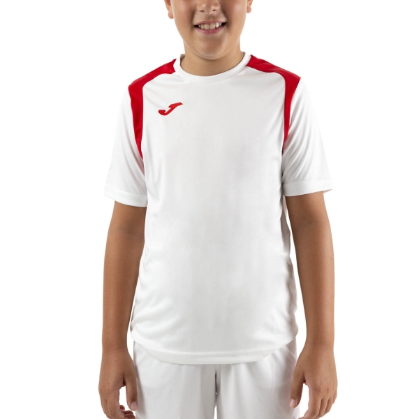 Polo e Maglia Tennis Bambino Joma Joma Championship V Camiseta Nino  White/Red  White/Red 101264.206