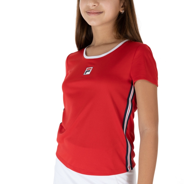 Top e Maglie Girl Fila Fila Lucy Camiseta Nina  Red  Red FJL212130E500