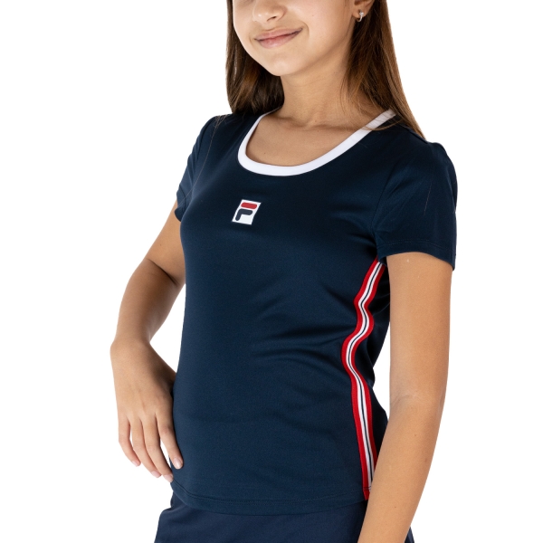 Top e Maglie Girl Fila Fila Lucy Camiseta Nina  Peacoat Blue  Peacoat Blue FJL212130E100