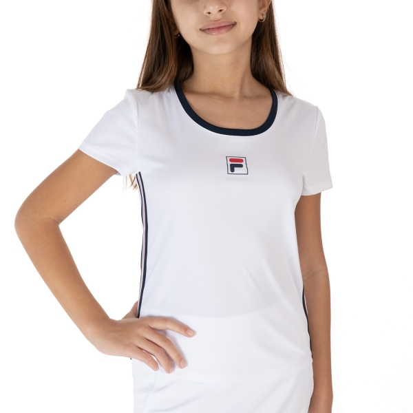 Top e Maglie Girl Fila Fila Lucy Camiseta Nina  White  White FJL212130E001