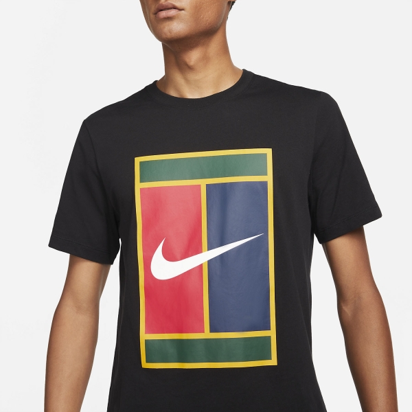 Nike Heritage Camiseta de Tenis Hombre - Black