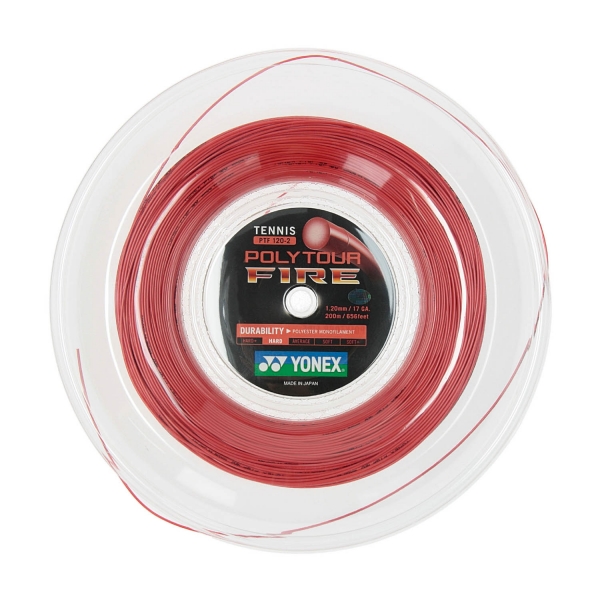 Yonex PolyTour Fire 120 x 200 m - Red - Tennis String