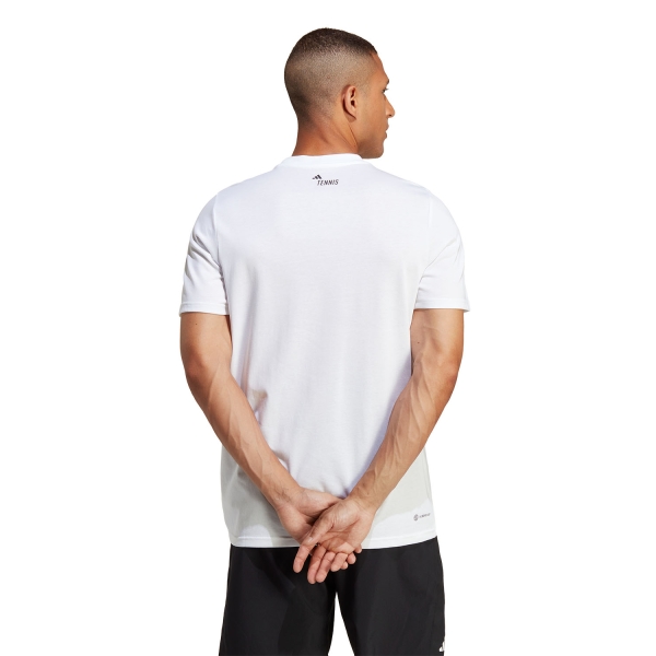 adidas Logo Pint T-Shirt White - Tennis Men\'s