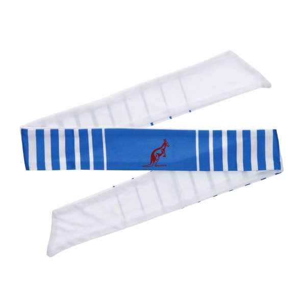 Fasce Tennis Australian Australian Ace Line Headband  Bianco/Azzurro  Bianco/Azzurro TEXFA0008002A