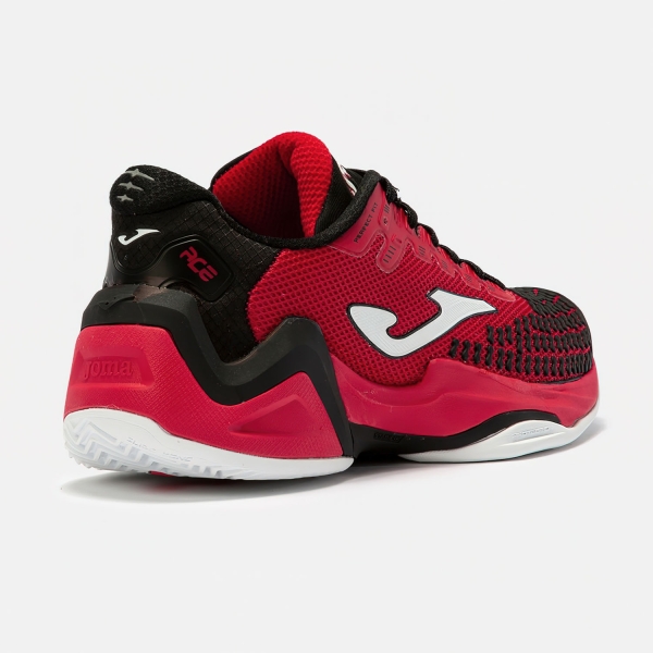 Chaussure de tennis homme Joma TPoint Clay coloris rouge fluo / noir