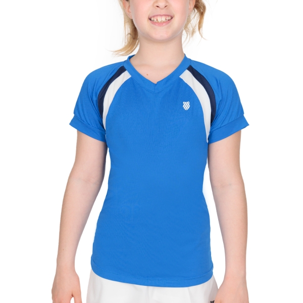 Top e Maglie Girl KSwiss KSwiss Core Team Top TShirt Girl  French Blue  French Blue 184988449