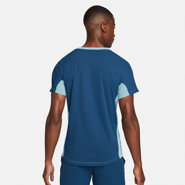 Nike Camiseta Tenis NikeCourt Dri-FIT Victory Hombre Talla M Copa Azul, Azul