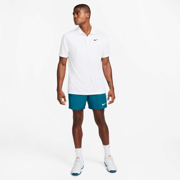 Nike Flex Victory 7in Men's Tennis Shorts - Green Abyss/White