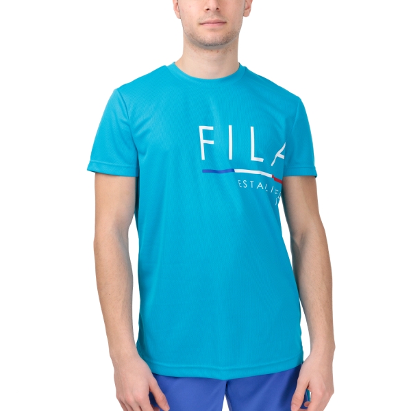 Maglietta Tennis Uomo Fila Fila Maxim Camiseta  Hawaiian Ocean  Hawaiian Ocean FLU2310204040