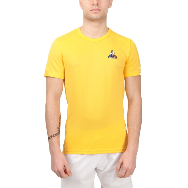 Maglietta Tennis Uomo Le Coq Sportif Le Coq Sportif Performance Match Camiseta  Lemon Chrome  Lemon Chrome 2220785