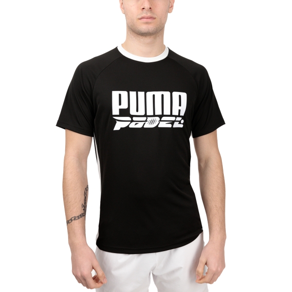 Maglietta Tennis Uomo Puma Puma TeamLIGA Logo TShirt  Black  Black 65857803