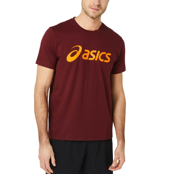 Maglietta Tennis Uomo Asics Asics Big Logo Camiseta  Antique Red/Bright Orange  Antique Red/Bright Orange 2031A978604