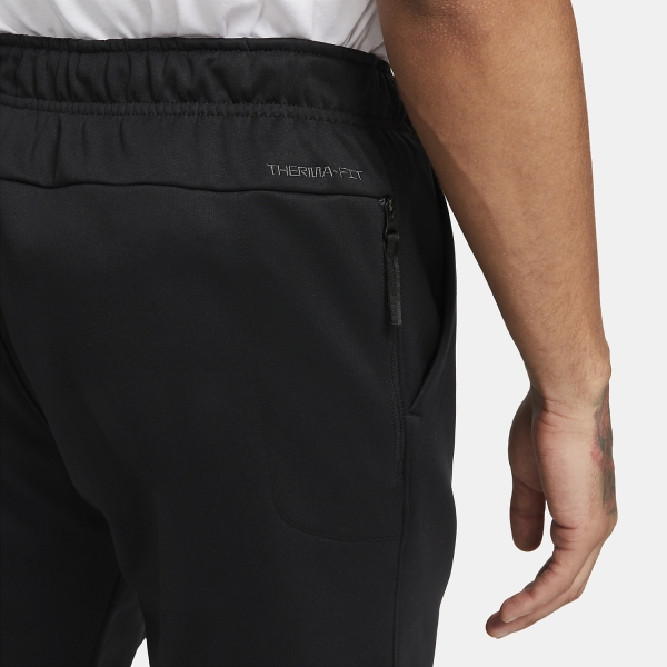 Nike Therma-FIT Men's Tennis Pants - Black/White