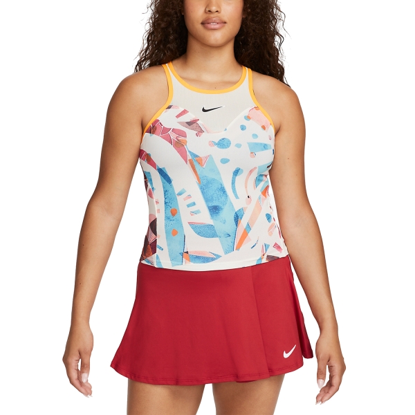 Canotte Tennis Donna Nike Nike Court DriFIT Slam Logo Canotta  Coconut Milk/Sundial/Black  Coconut Milk/Sundial/Black DX5370113
