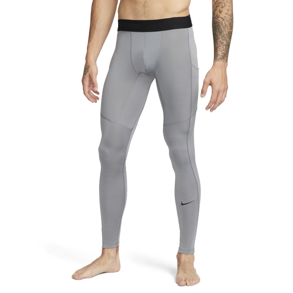 Nike Dri-FIT Pro Men's Underwear Long Tights - Smoke Grey/Black