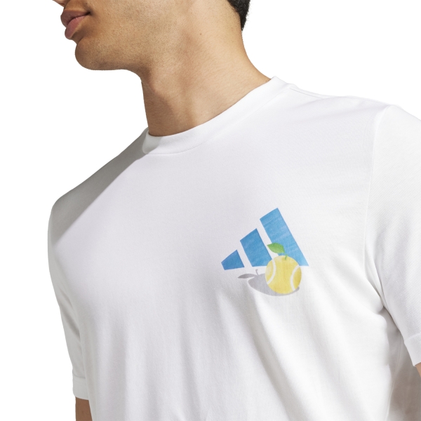 NY Tennis T-Shirt White - Pro Men\'s adidas AEROREADY