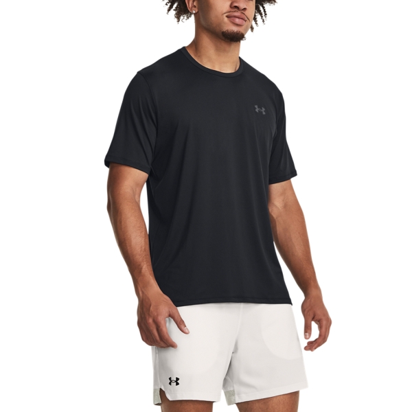 Maglietta Tennis Uomo Under Armour Under Armour Motion Camiseta  Black  Black 13817300001