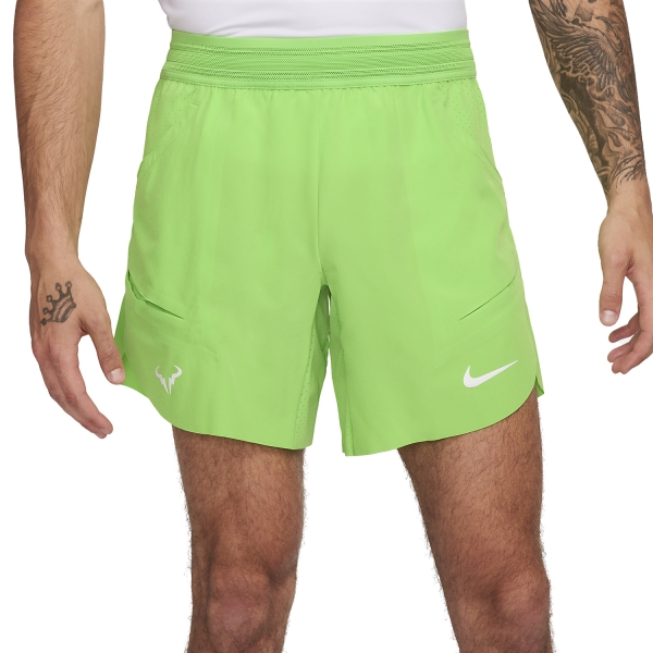 Pantaloncini Tennis Uomo Nike Nike DriFIT ADV Rafa Nadal 7in Shorts  Action Green/White  Action Green/White DV2881313