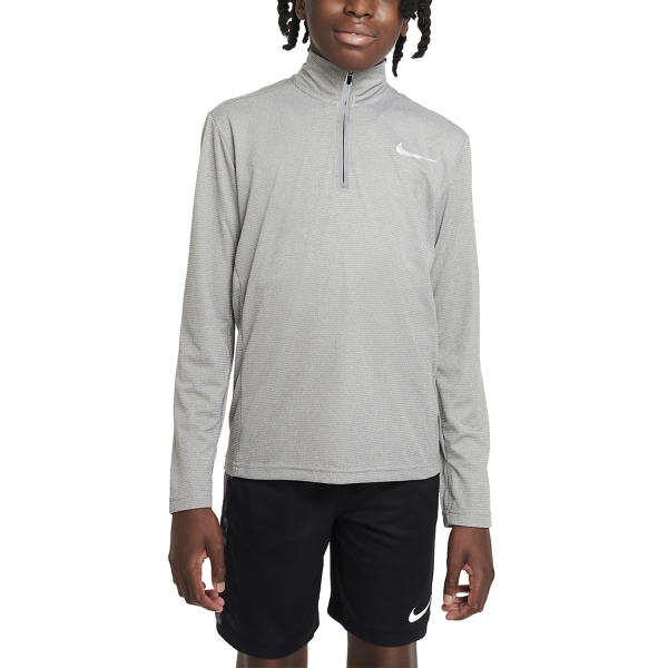 Polo e Maglia Tennis Bambino Nike Nike DriFIT Poly+ Camisa Nino  Carbon Heather/Reflective Silver  Carbon Heather/Reflective Silver DQ9024091