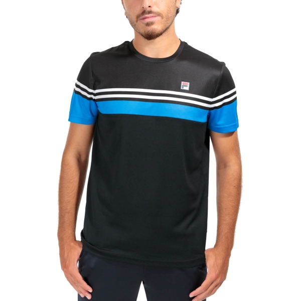 Maglietta Tennis Uomo Fila Fila Malte Camiseta  Black  Black FBM231014E902