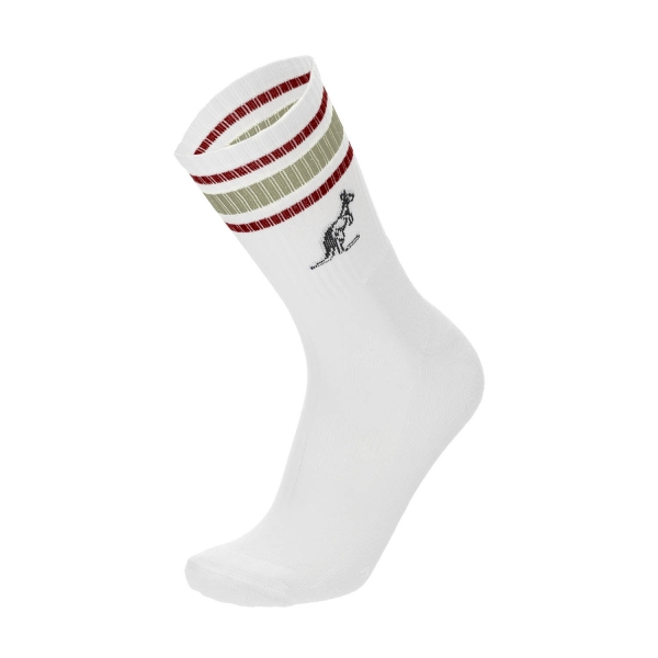 Tennis Socks Australian Stripes Socks  White/Multi Color TEXCZ001202M1E1