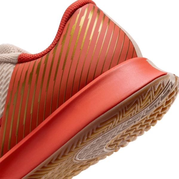 Nike Court Air Zoom Vapor Pro 2 Clay Premium - Sanddrift/Metallic Gold/Rust Factor